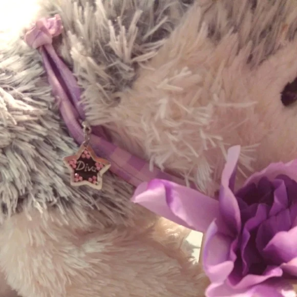 Black & Pink Star Diva Collar Charm - Picture 1 of 2